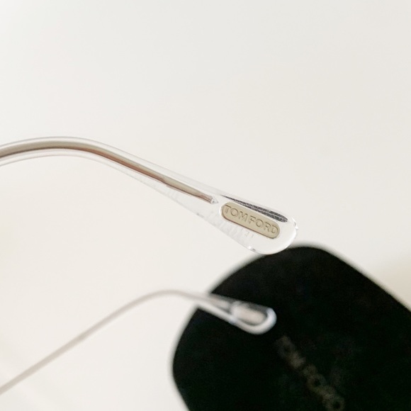 TOM FORD FT0759 16W Sunglasses Shiny Palladium Frame Gradient Blue Lens New - Picture 11 of 13